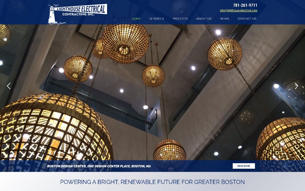 Lighthouse Electrical website