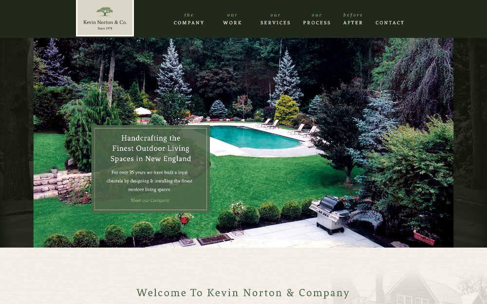 Norton Landscaping website
